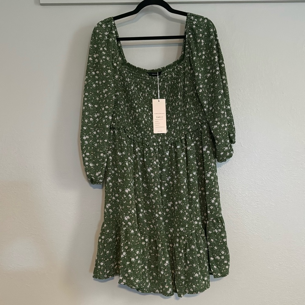 New with tags Dokotoo green floral sundress